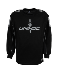 Unihoc Goalie Sweater Alpha schwarz/silber Senior