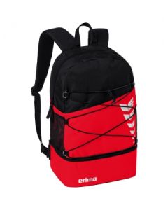 Erima Six Wings Rucksack 25L rot / schwarz