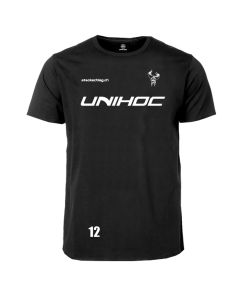 Unihoc T-Shirt Classic Verbano Unihockey Schwarz