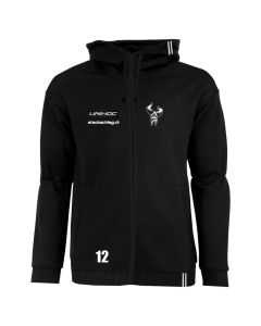 Unihoc Hood Zip Legacy Verbano Unihockey schwarz Junior