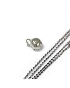 Stockschlag.ch Schmuck-Set 3D Ball silber mit Kette silber massiv