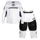 Unihoc Inferno Goalieset all white Senior