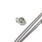 Stockschlag.ch Schmuck-Set 3D Ball silber mit Kette silber massiv